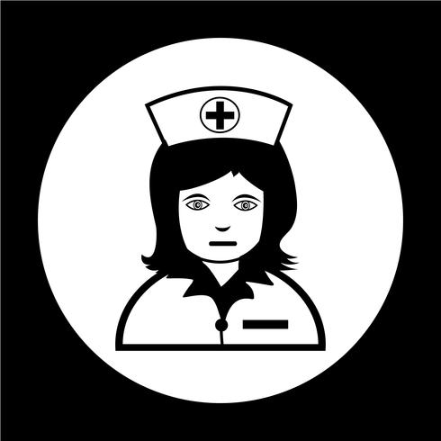 Krankenschwester-Symbol vektor