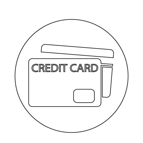 Kreditkarten-Symbol vektor
