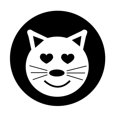 Katzen-Symbol vektor