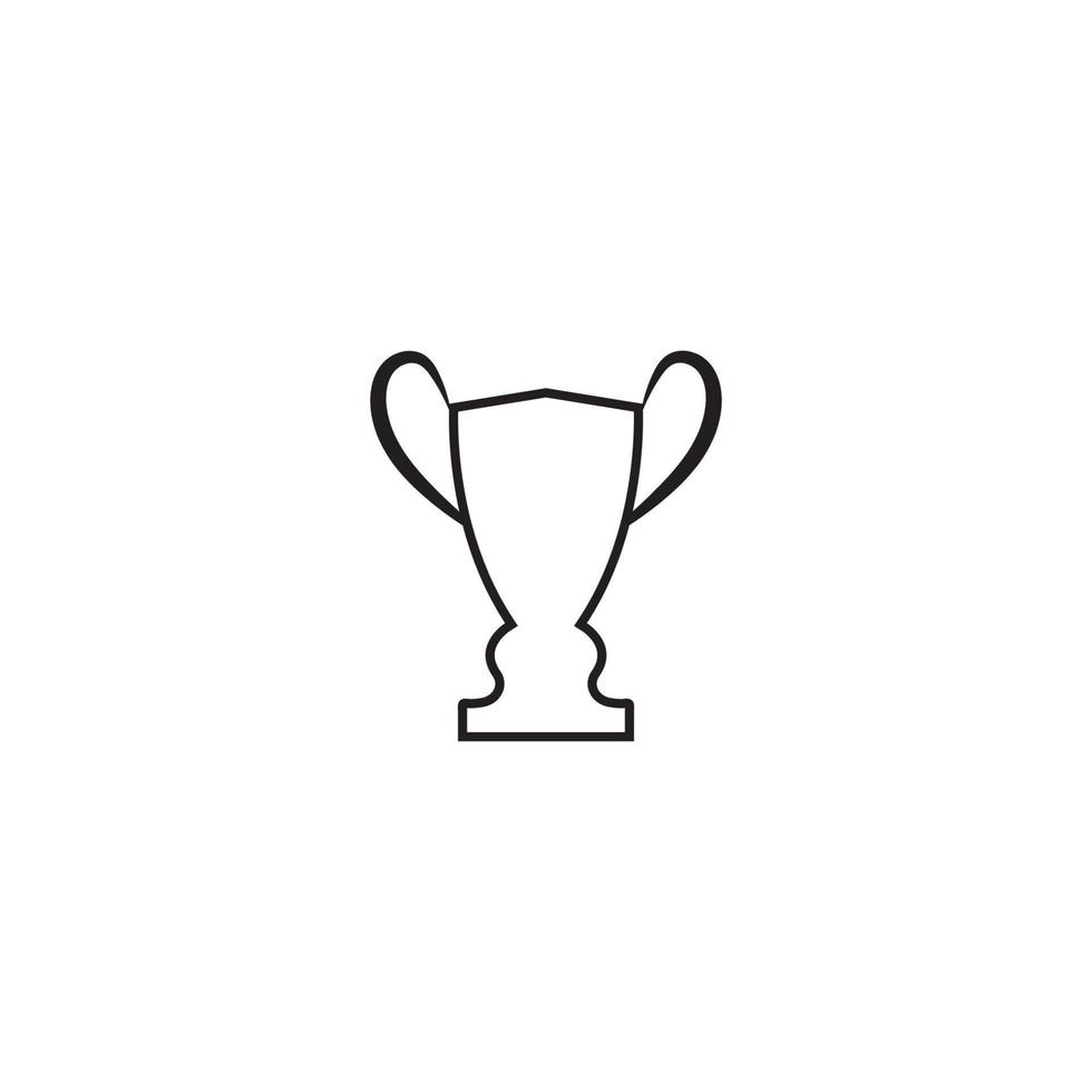Trophäen-Vektor-Logo-Symbol.Champions-Trophäen-Logo-Symbol für Gewinner-Award-Logo-Vorlage vektor