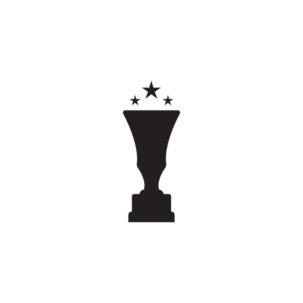 Trophäen-Vektor-Logo-Symbol.Champions-Trophäen-Logo-Symbol für Gewinner-Award-Logo-Vorlage vektor