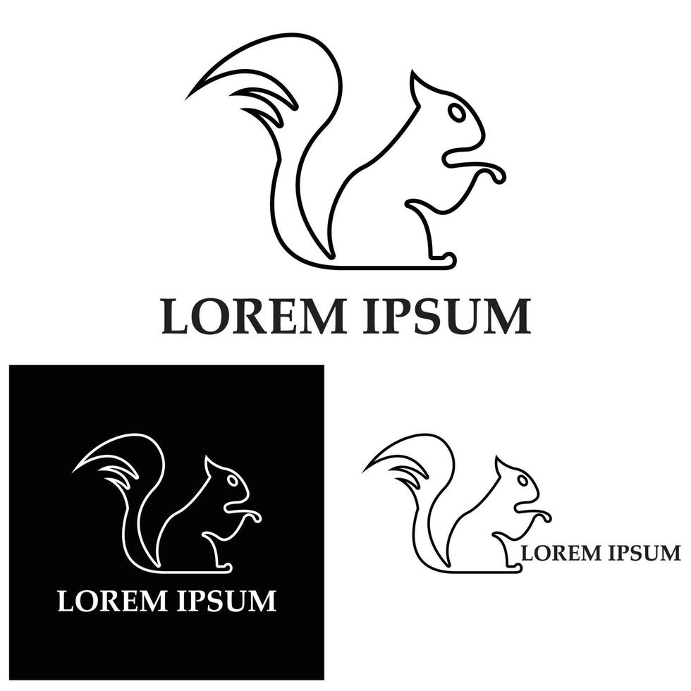 Eichhörnchen Symbol Illustration Vektor Icon Hintergrund