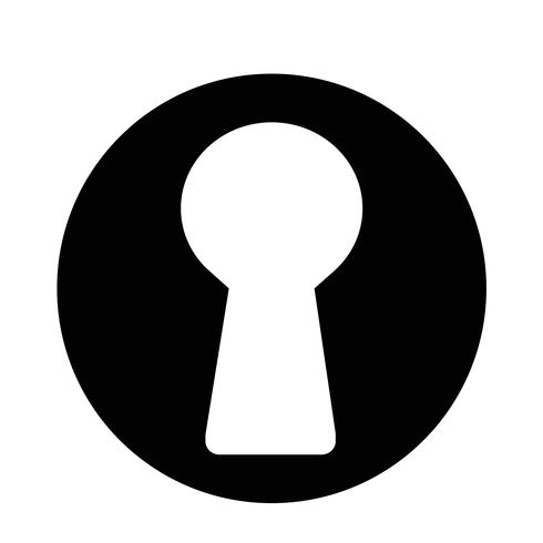 Schlüsselloch-Symbol vektor