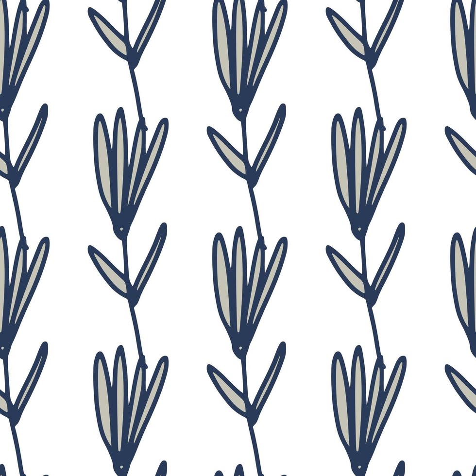 kleine Waldblumen nahtloses Muster im skandinavischen Stil. Blumentapete. vektor