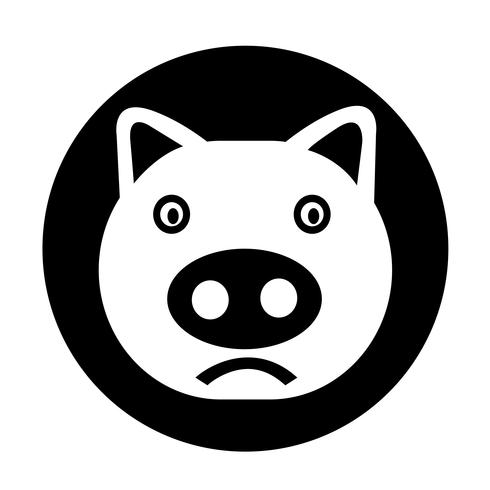 Süße Schwein-Symbol vektor