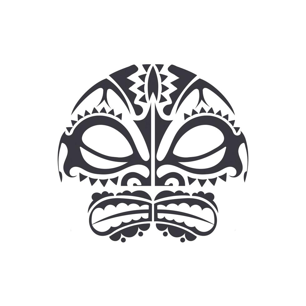 antika mask illustration logotyp design vektor mall. isolerat. vektor
