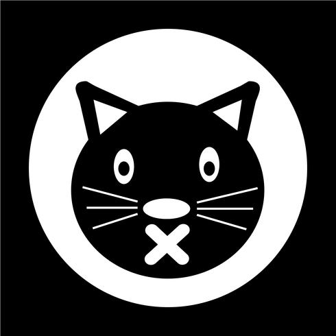 Katzen-Symbol vektor
