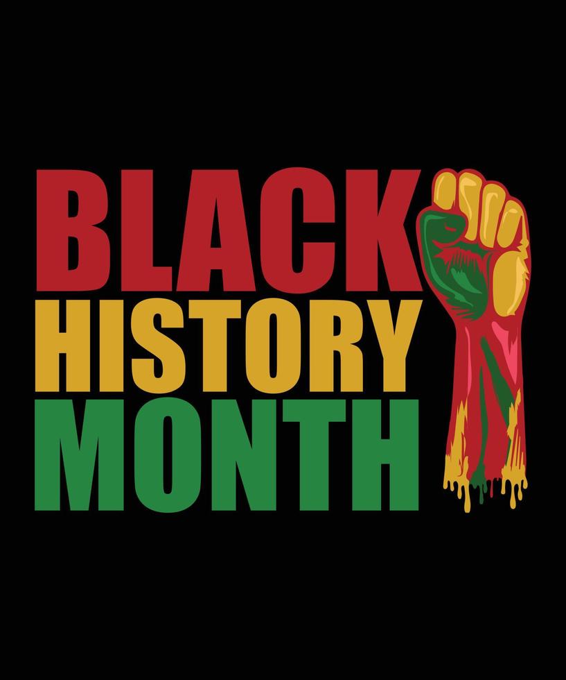 svart historia månad. afroamerikansk historia. firas årligen. i februari i USA och Kanada. affisch, kort, banner, bakgrund. vektor illustration