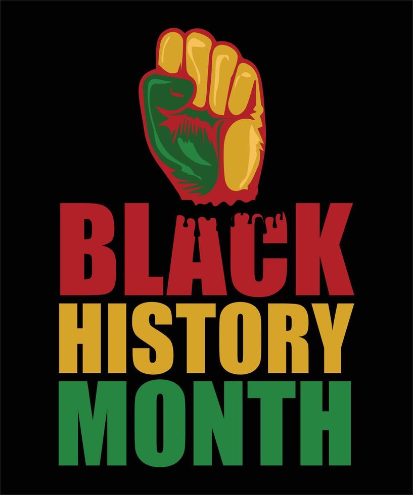 svart historia månad afrikansk amerikansk historia firande vektorillustration vektor