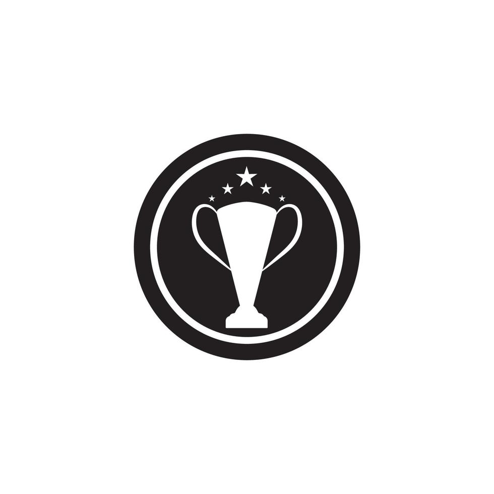 trofé vektor logotyp icon.champions trofé logotyp ikon för vinnare utmärkelse logotyp mall