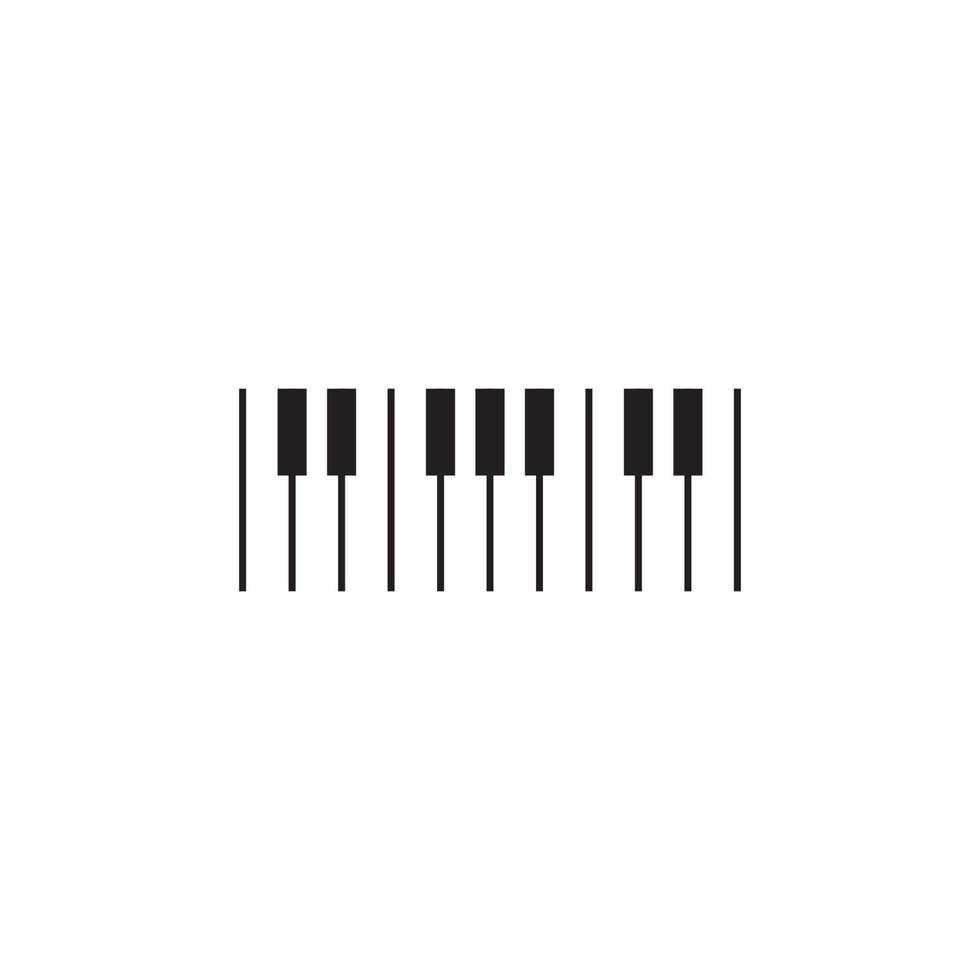 piano ikon vektor illustration mall