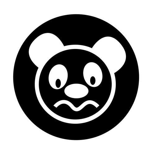 Niedliche Panda-Ikone vektor