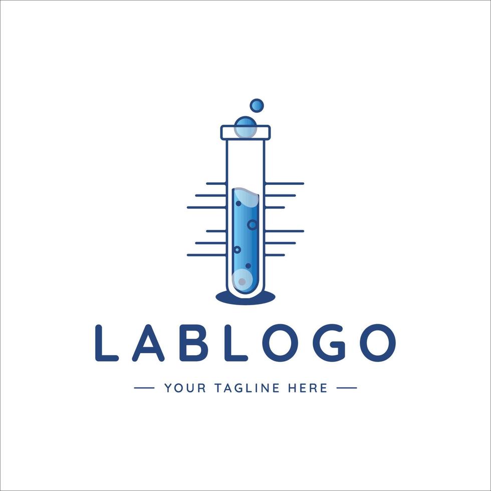 bägare lab logotyp linjekonst vektor illustration mall ikon design. flytande labbkoncept för företag