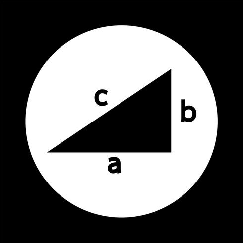 Pythagoras-Theorem-Symbol vektor