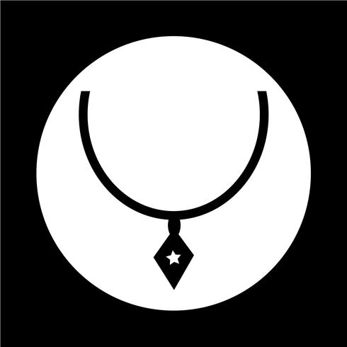 Halskette-Symbol vektor