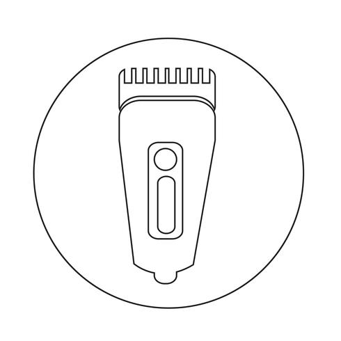 Rasierersymbol Haarschneider-Symbol vektor
