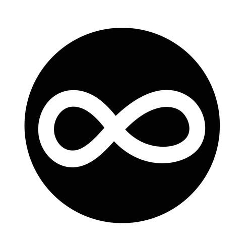 Grenzenloses Symbol Symbol vektor