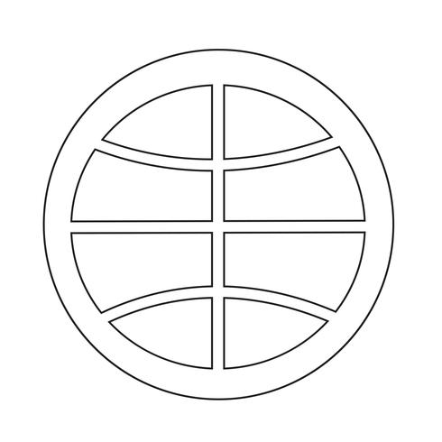 Basketball-Symbol vektor