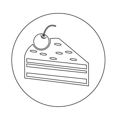 Kuchen Stück Symbol vektor