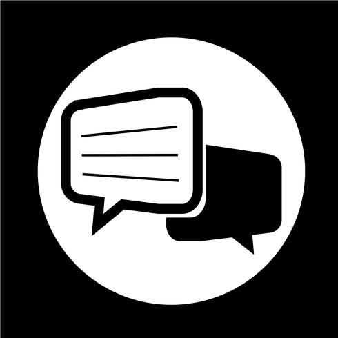 Chat-Dialog-Symbol vektor