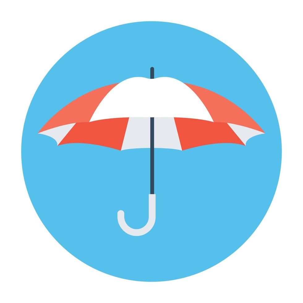 trendige Regenschirmkonzepte vektor