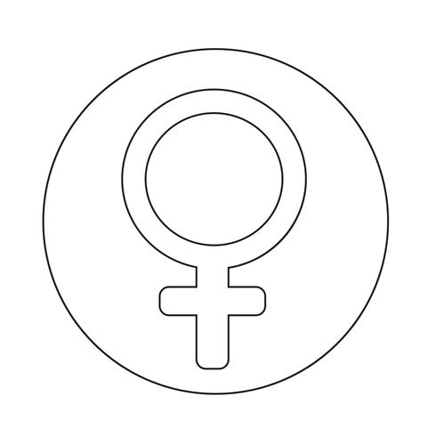 weibliche Zeichen Symbol vektor