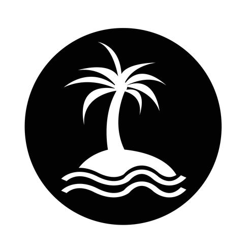 Insel-Symbol vektor