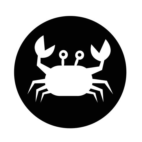 krabba ikon vektor