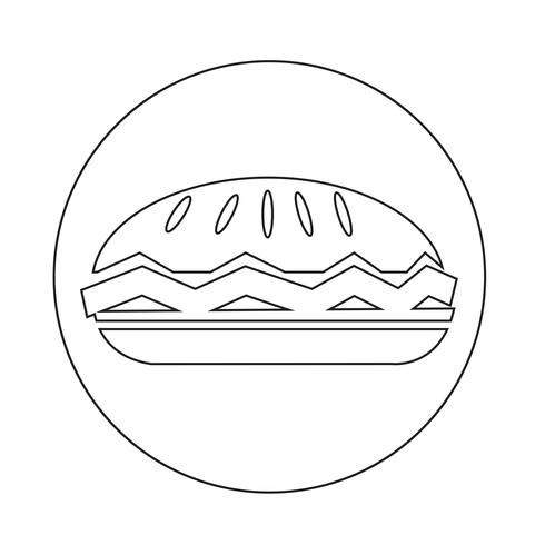 Food Pie-Symbol vektor