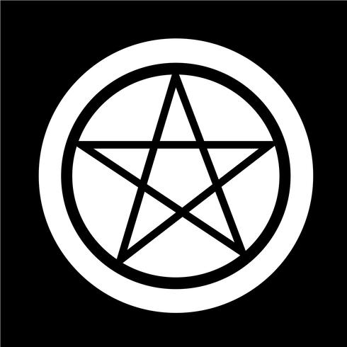 Pentagram ikon vektor