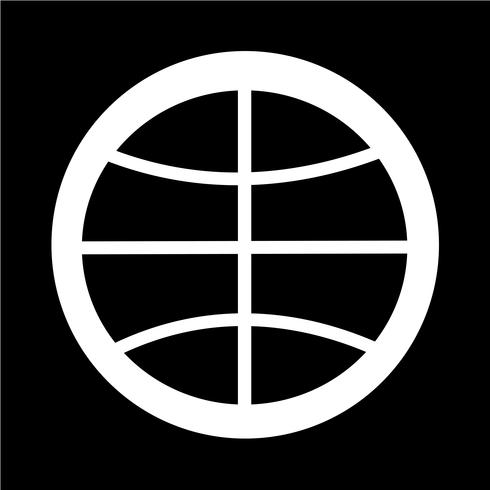 Basketball-Symbol vektor