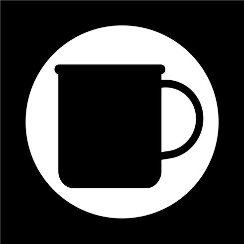 Tasse Tee Kaffee-Symbol vektor