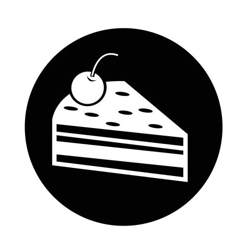 Cake bit icon vektor