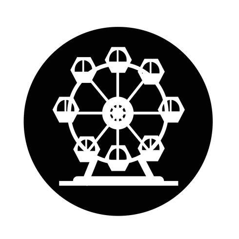 Riesenrad-Symbol vektor