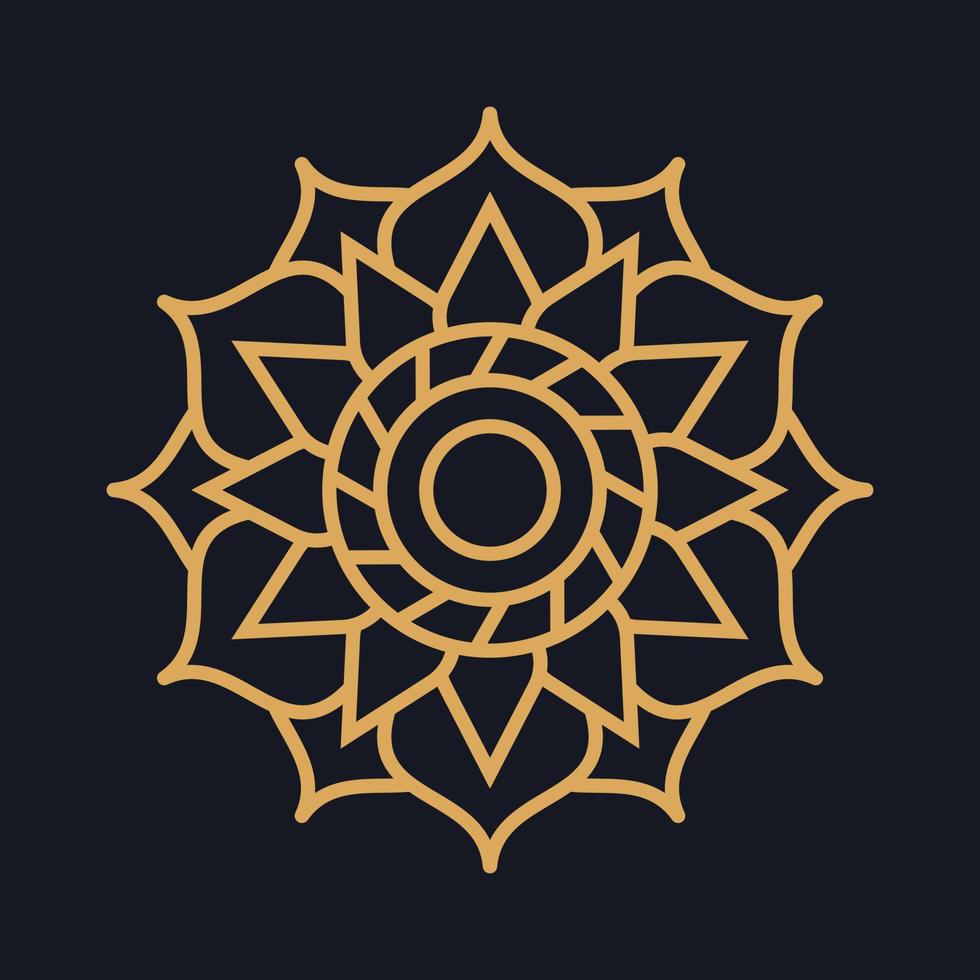 lyx mandala bakgrund, dekorativ bakgrund med en elegant mandala design, lyx mandala islamisk bakgrund med arabesk mönster, dekorativ bakgrund. vektor