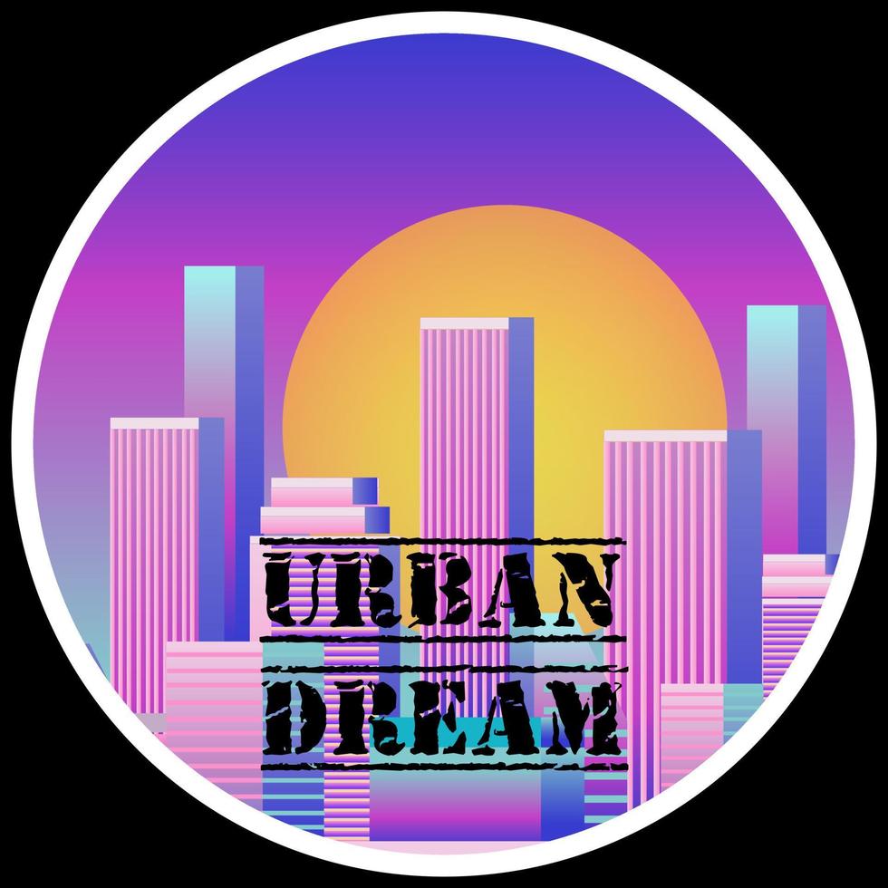 urbanes Traum-T-Shirt-Design vektor