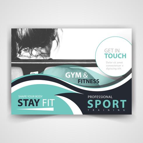 Sport werben Flyer Design vektor