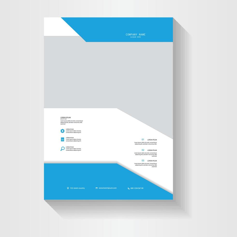 kreatives, modernes und professionelles Corporate Business Flyer Template Design vektor