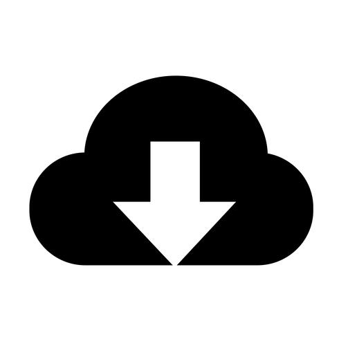 Zeichen der Cloud-Symbol vektor