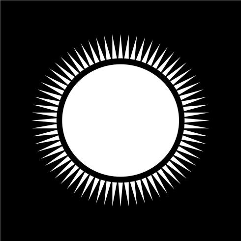 Zeichen der Sonne-Symbol vektor