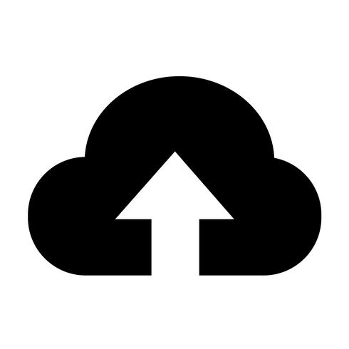 Zeichen der Cloud-Symbol vektor