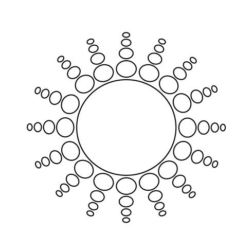 Tecken på solikonen vektor