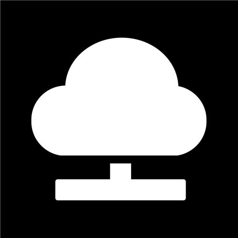 Zeichen der Cloud-Symbol vektor