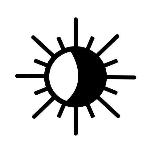 Zeichen der Sonne-Symbol vektor