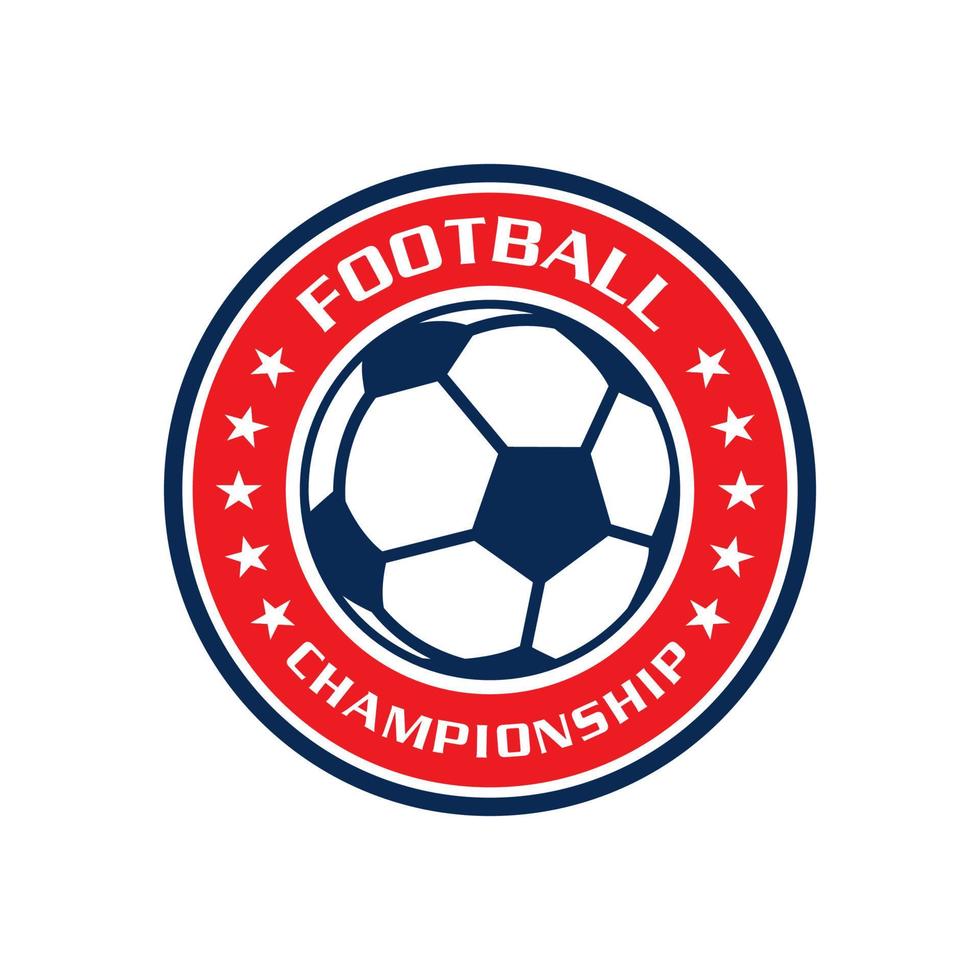 Fußballvektor, Sportlogovektor vektor