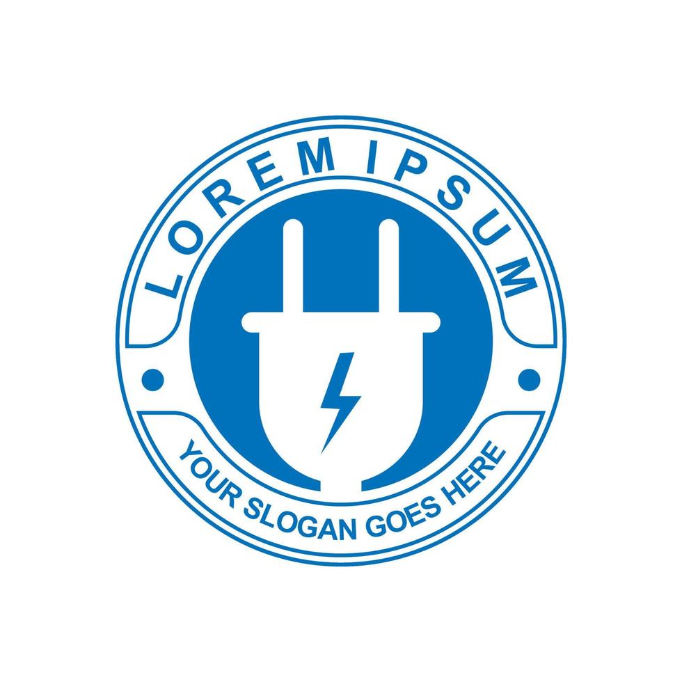Plug-Logo, Strom-Logo vektor