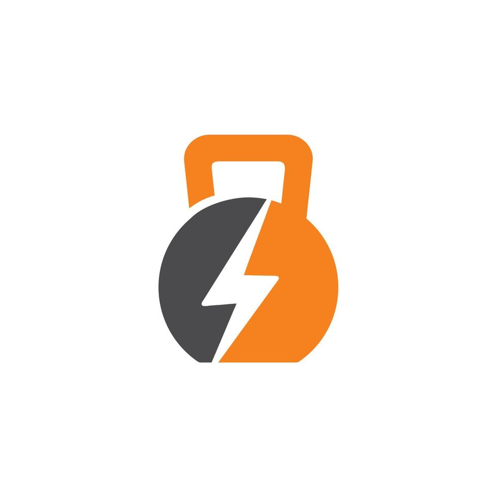 Fitness-Power-Logo, Fitness-Energie-Logo vektor