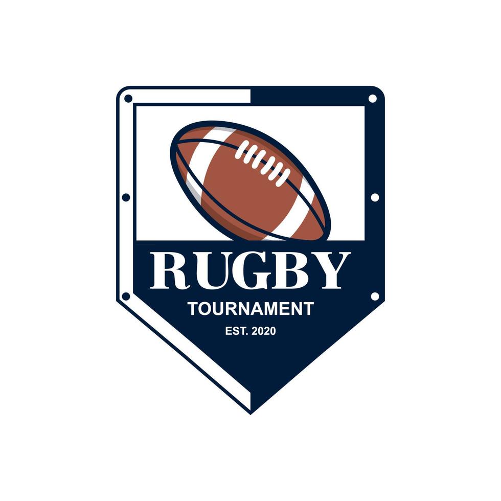 rugby vektor, sport logotyp vektor