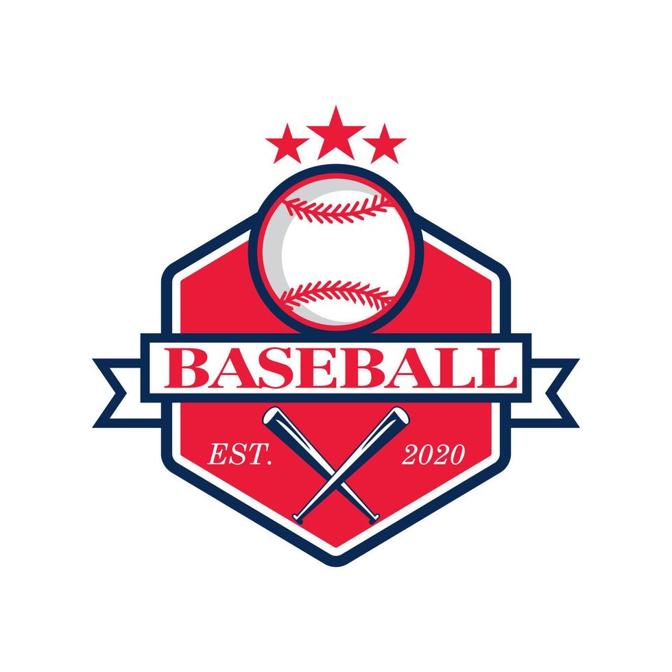 Baseball-Vektor, Sport-Logo-Vektor vektor