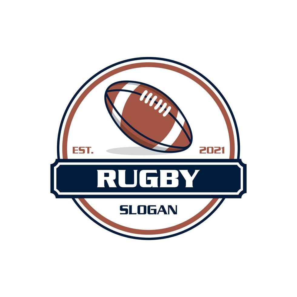 rugby logotyp, sport logotyp vektor